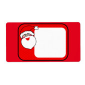 Santa Claus Etiket (Voorkant)