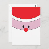Santa Claus Face Briefkaart (Voorkant / Achterkant)