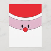 Santa Claus Face Briefkaart (Voorkant)