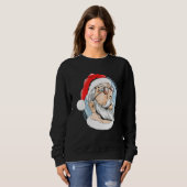 Santa Claus face Christmas costumes for celebrants Trui (Voorkant volledig)