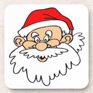 SANTA CLAUS FACE DRANKJES ONDERZETTER