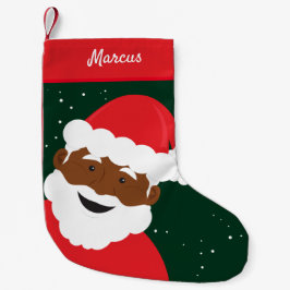 Santa Claus Face Green Brown Skin Name Kleine Kerstsok