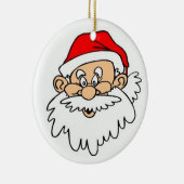 SANTA CLAUS FACE KERAMISCH ORNAMENT (Rechts)