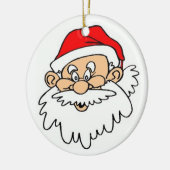 SANTA CLAUS FACE KERAMISCH ORNAMENT (Links)