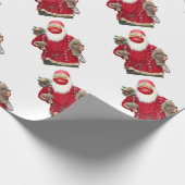 Santa Claus Face Mask Cadeaupapier (Hoek)