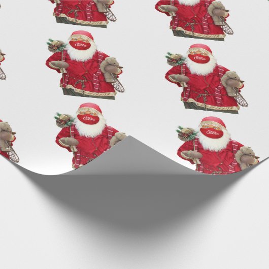 Santa Claus Face Mask Cadeaupapier (Hoek)