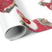 Santa Claus Face Mask Cadeaupapier (Rol Hoek)