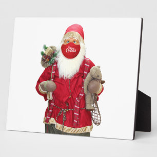 Santa Claus Face Mask Fotoplaat
