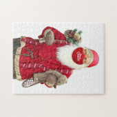 Santa Claus Face Mask Legpuzzel (Horizontaal)