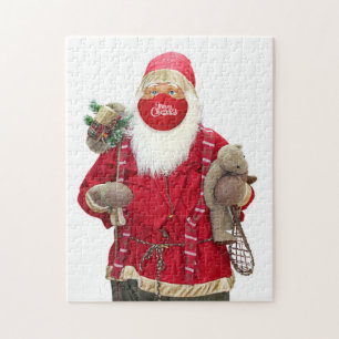 Santa Claus Face Mask Legpuzzel