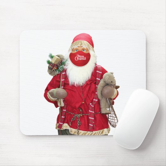 Santa Claus Face Mask Muismat (Met muis)