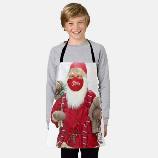 Santa Claus Face Mask Schort (Gedragen)