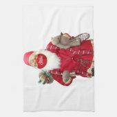 Santa Claus Face Mask Theedoek (Verticaal)