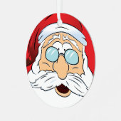Santa Claus Face Ornament (Voorkant links)