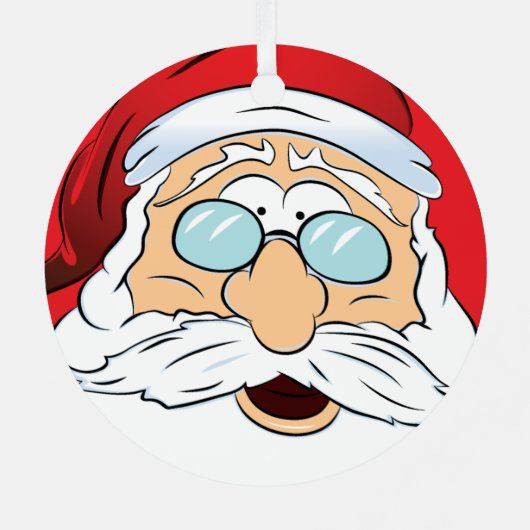 Santa Claus Face Ornament (Achterkant)