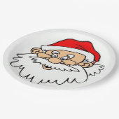 SANTA CLAUS FACE PAPIEREN BORDJE (Gekanteld)