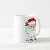 Santa Claus Face Personalized Holiday Coffee Mok (Voorkant rechts)