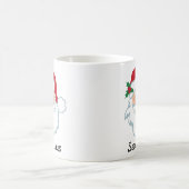 Santa Claus Face Personalized Holiday Coffee Mok (Center)