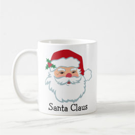 Santa Claus Face Personalized Holiday Coffee Mok