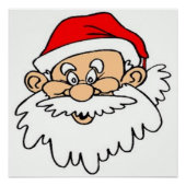 SANTA CLAUS FACE POSTER (Voorkant)