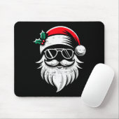 Santa Claus Face Sungles With Hat Beard Christmas  Muismat (Met muis)