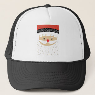 santa claus face trucker pet