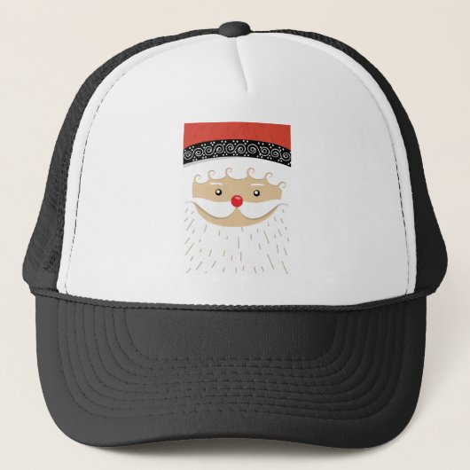 santa claus face trucker pet (Voorkant)