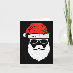 Santa Claus Face Zonnebrillen met Petten baard Ker Kaart