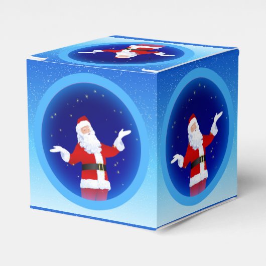 Santa Claus Favor Box Bedankdoosjes (Voorkant Zijde)