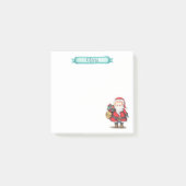 Santa Claus Feestdagen Gepersonaliseerd Post-it® Notes (Voorkant)
