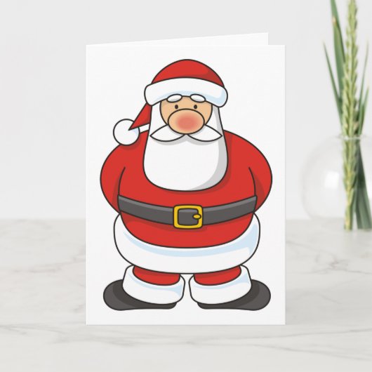 Santa Claus Feestdagen Kaart (Voorkant)