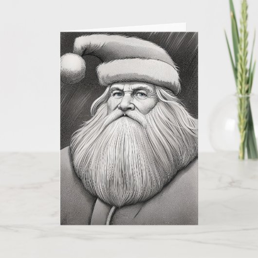 santa claus feestdagen kaart (Voorkant)