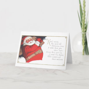 Santa Claus Feestdagen Kaart