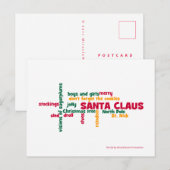 Santa Claus Feestdagenkaart (Voorkant / Achterkant)