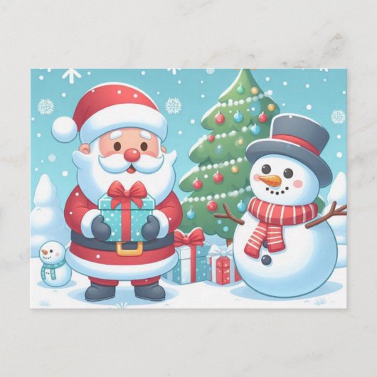 Santa Claus Feestdagenkaart (Voorkant)