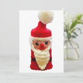 Santa claus feestdagenkaart (Staand voorkant)