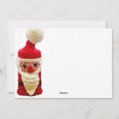 Santa claus feestdagenkaart (Achterkant)