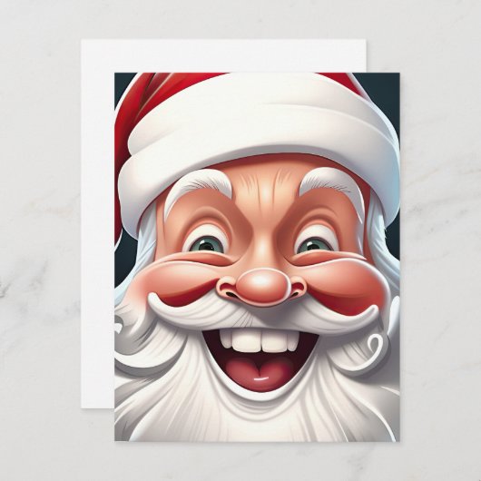 Santa Claus Feestdagenkaart (Voorkant / Achterkant)