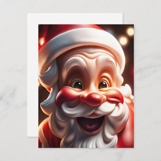 Santa Claus Feestdagenkaart (Voorkant / Achterkant)