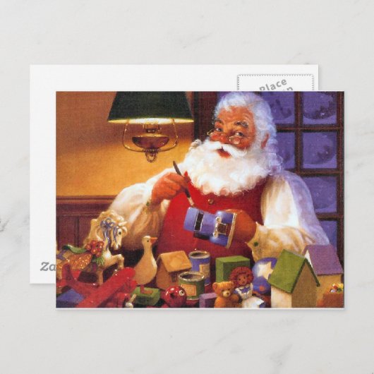 Santa Claus Feestdagenkaart (Voorkant / Achterkant)