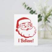 Santa Claus Feestdagenkaart (Staand voorkant)