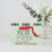 Santa Claus Feestdagenkaart (Staand voorkant)