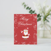 Santa Claus Feestdagenkaart (Staand voorkant)