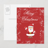 Santa Claus Feestdagenkaart (Voorkant / Achterkant)