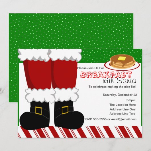 Santa Claus Feet Kaart (Voorkant / Achterkant)