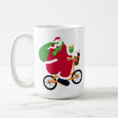 Santa Claus fiets Koffiemok (Links)