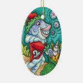 SANTA CLAUS FISH TALES, STARFISH, BAG VAN SEASHELL KERAMISCH ORNAMENT (Rechts)