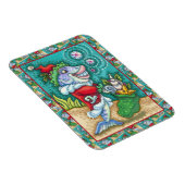 SANTA CLAUS FISH TALES, STARFISH, BAG VAN SEASHELL MAGNEET (Rechterzijde)
