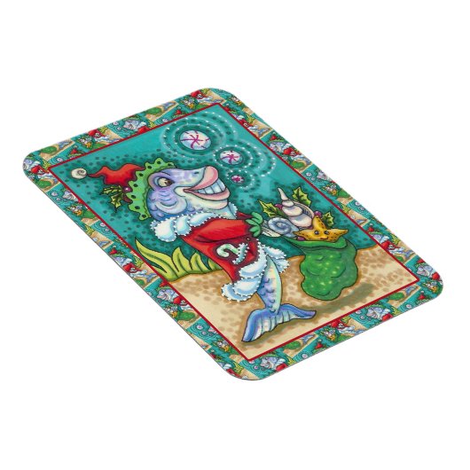 SANTA CLAUS FISH TALES, STARFISH, BAG VAN SEASHELL MAGNEET (Rechterzijde)