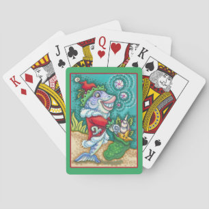 SANTA CLAUS FISH TALES, STARFISH, BAG VAN SEASHELL POKERKAARTEN
